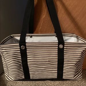 Thirty one large utility tote-Stripes